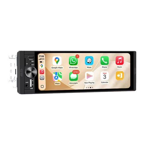 Autoradio 1 DIN CarPlay sans fil et Android Auto - vue 1