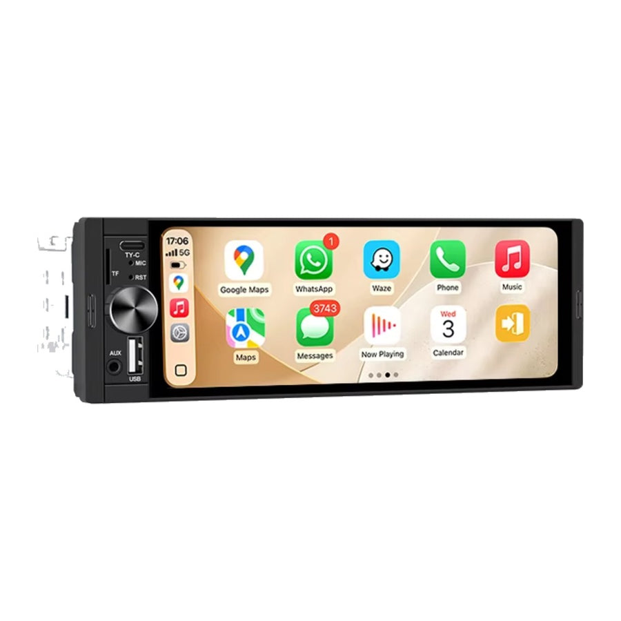 Autoradio 1 DIN CarPlay sans fil et Android Auto - vue 1