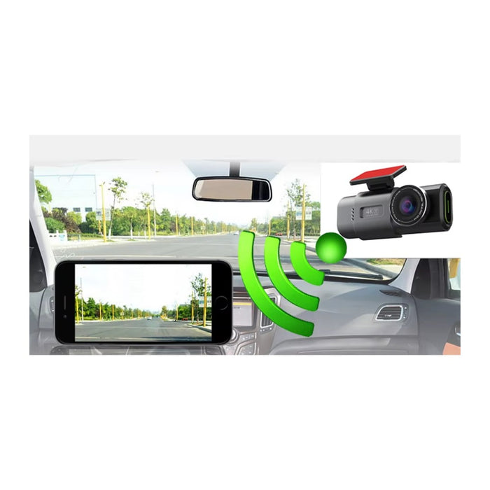 Dashcam 4K WiFi GPS avec vision nocturne - vue 3