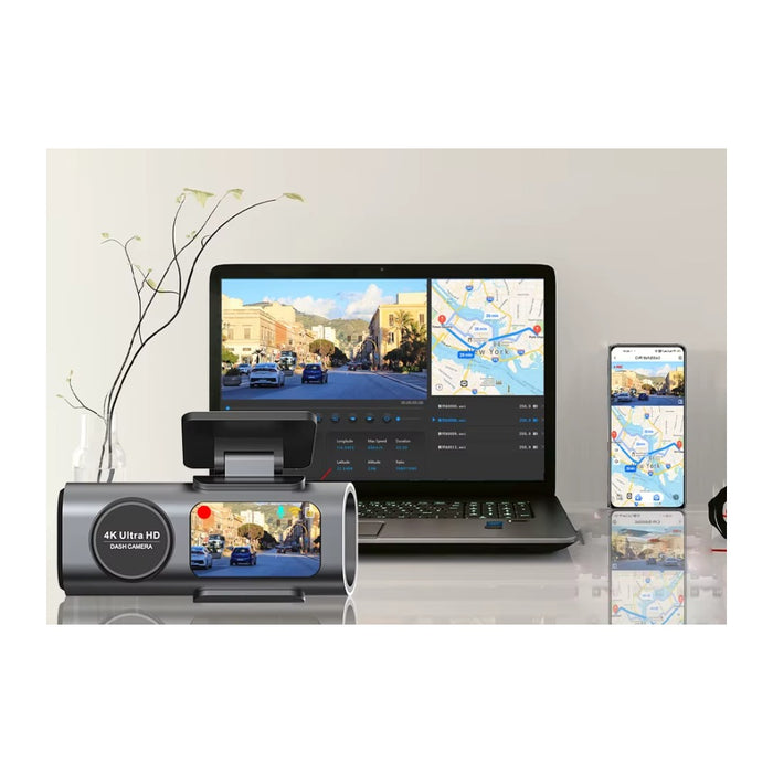Dashcam 4K WiFi GPS avec vision nocturne - vue 4