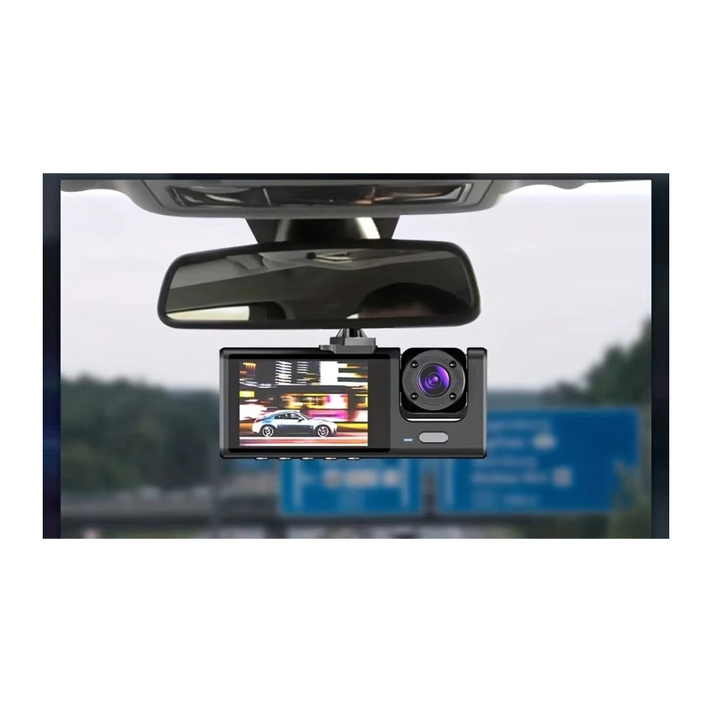 Dashcam double caméra avant et habitacle avec vision nocturne infrarouge - vue 2