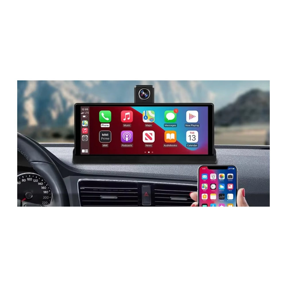 Dashcam rétroviseur 10,26 pouces 4K CarPlay sans fil - vue 2